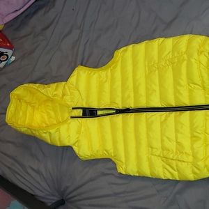 MAYORAL yellow puff vest size 5